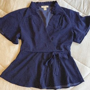 Monteau peplum top